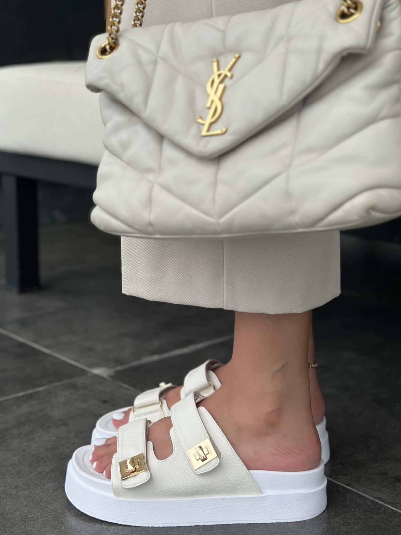 SANDALIA MILA TALCO