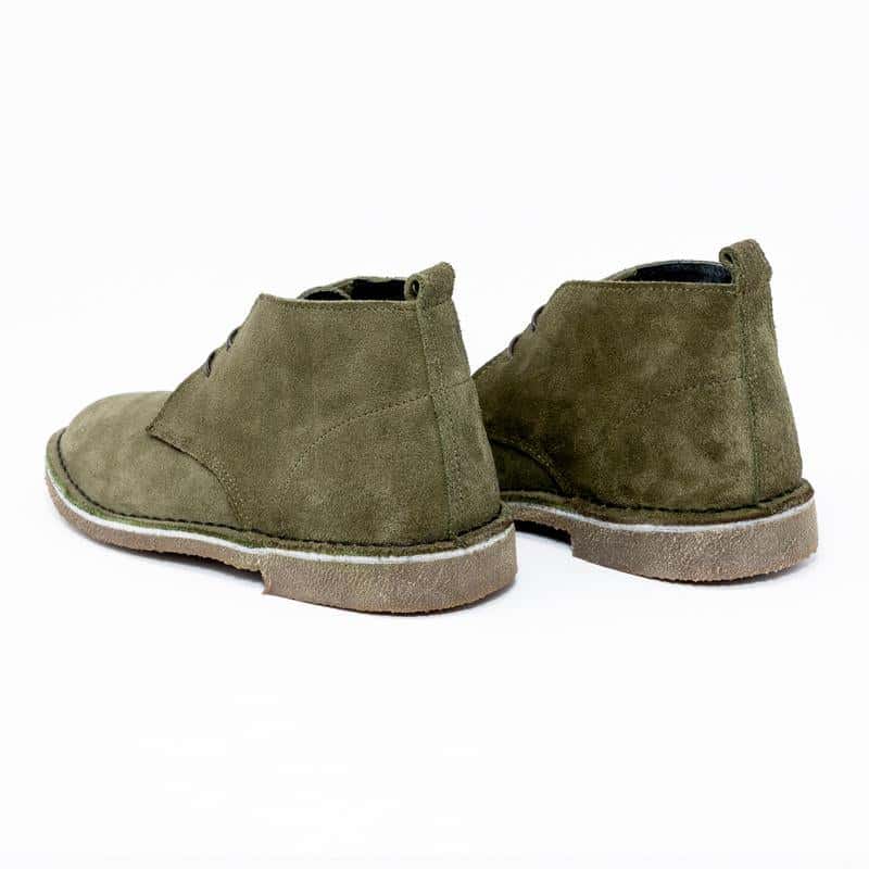 Botas Desert Hombre Cuero Carnaza Verde Oliva - miniatura 2
