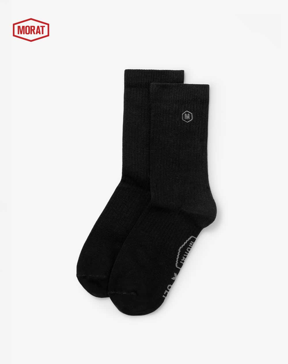 Medias largas negro unisex GEF | MORAT