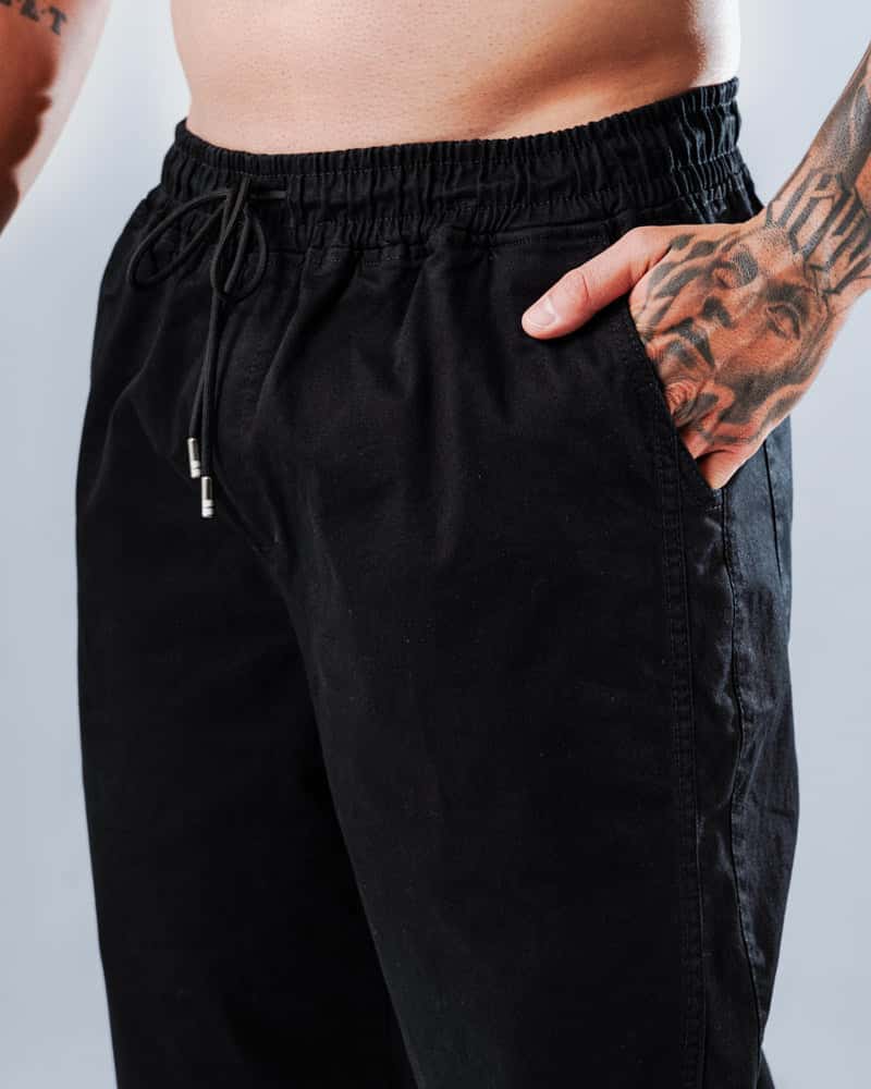 Jogger Para Hombre Clásico Negro - miniatura 2