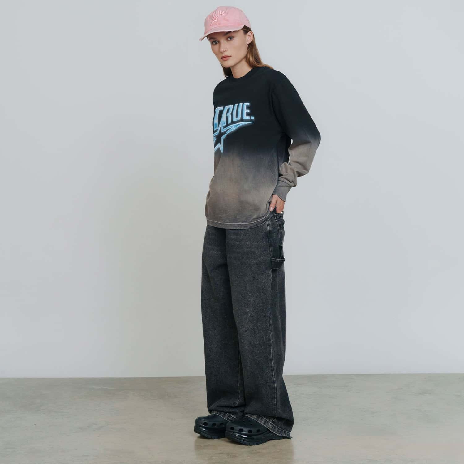 Chrome Long Sleeve Tee - Black/White - miniatura 7