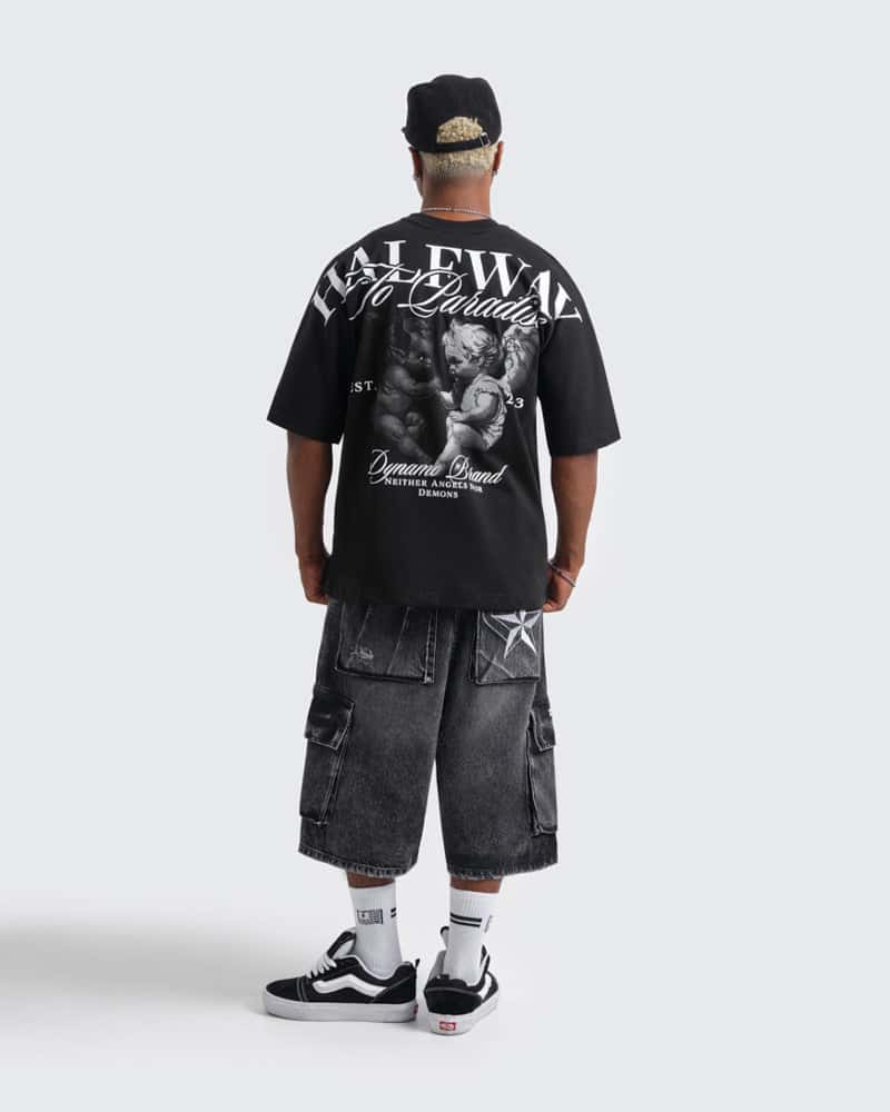 Camiseta Negra Oversize Paradise - miniatura 5