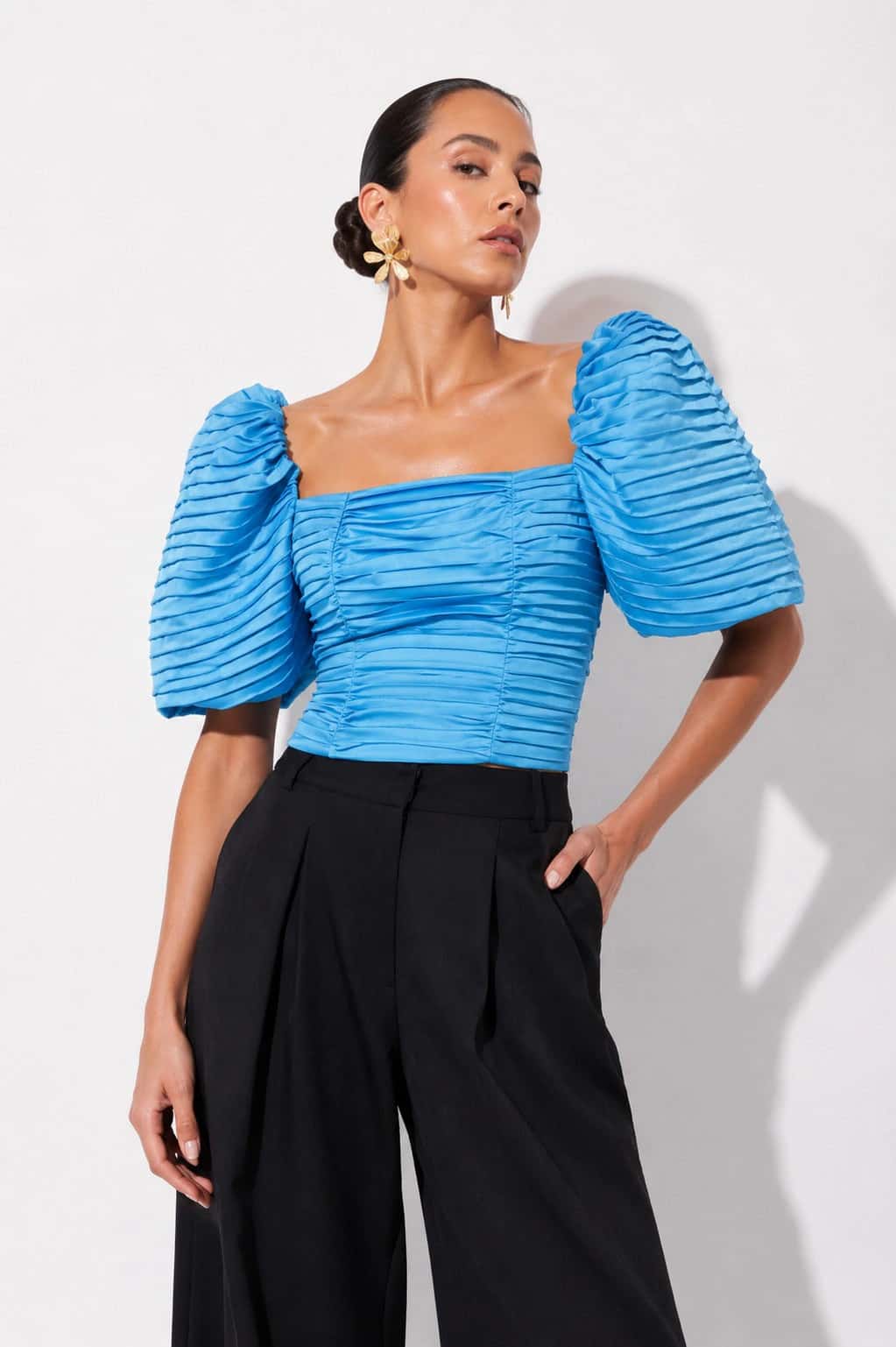 Blusa Khiani Turquesa