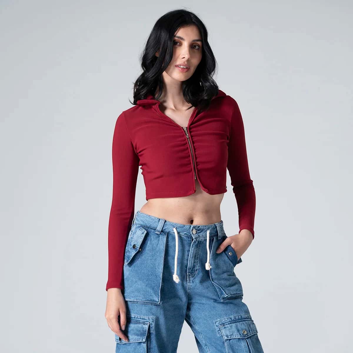 Blusa Corta Slim Manuelle
