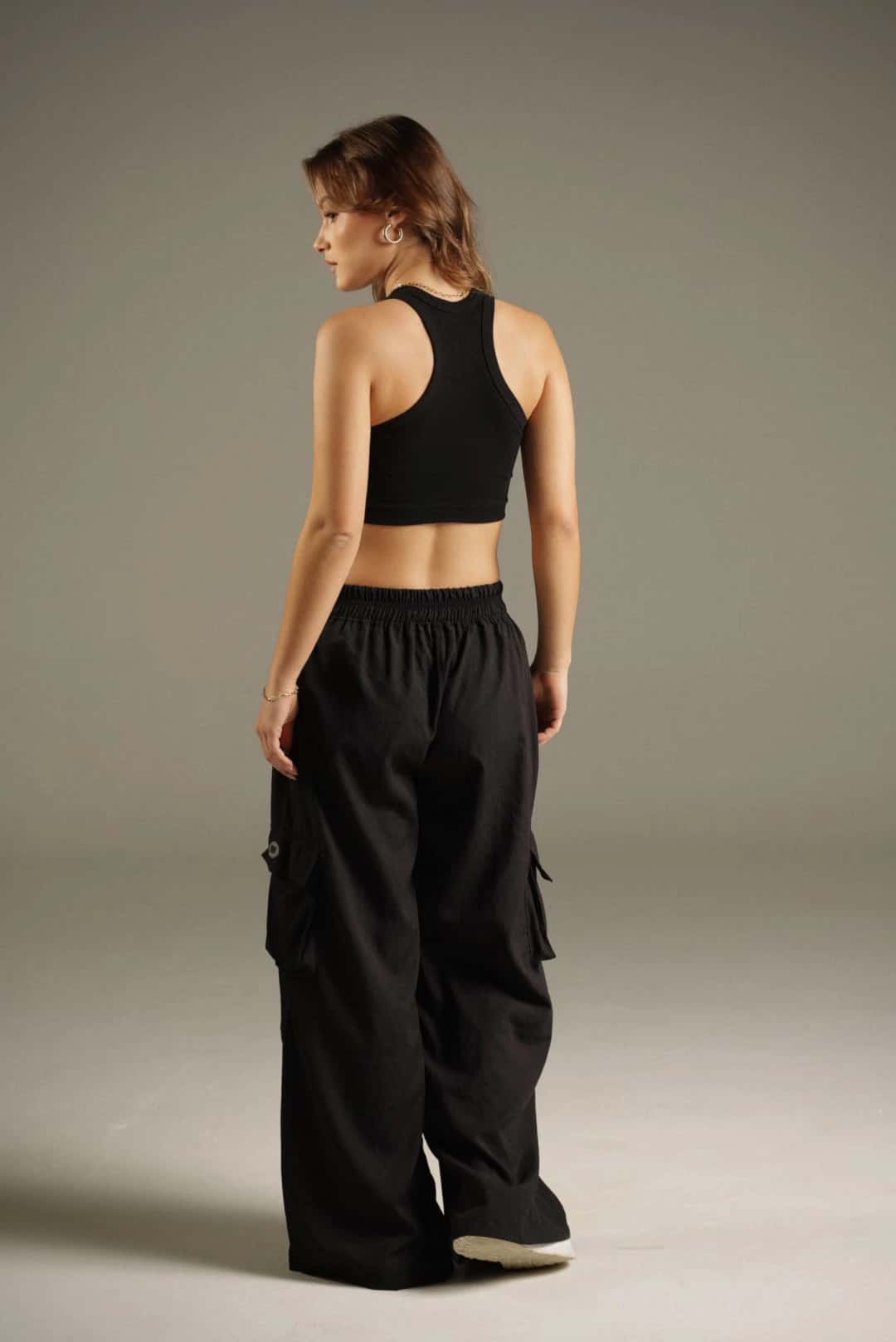 Rib Tank Top Negro - miniatura 5