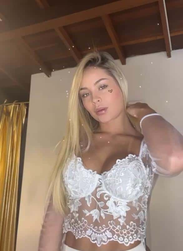 BRALETTE BLONDA MANGA LARGA BLANCO