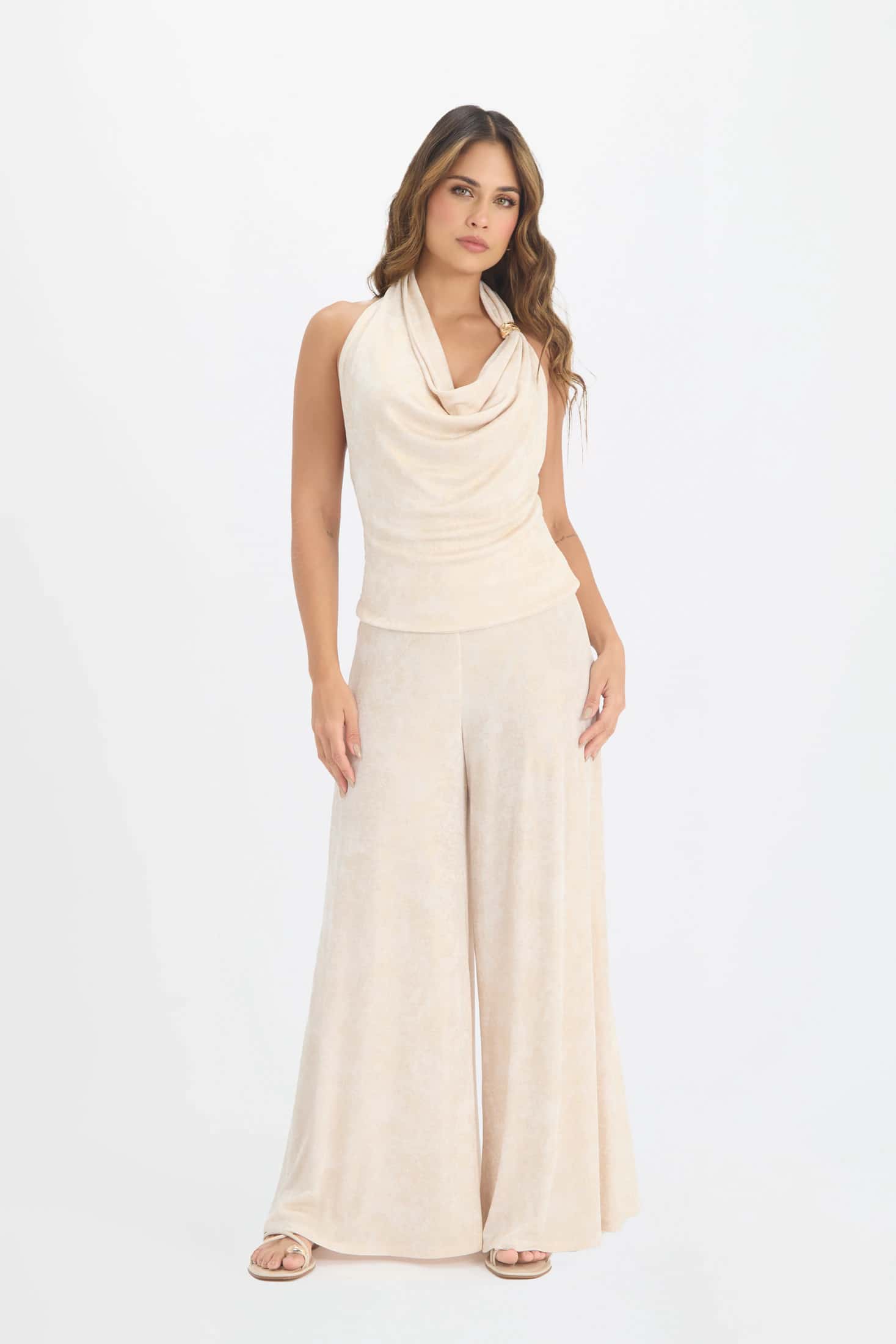 PANTALON PALAZZO PUNTO PARA MUJER 1196390