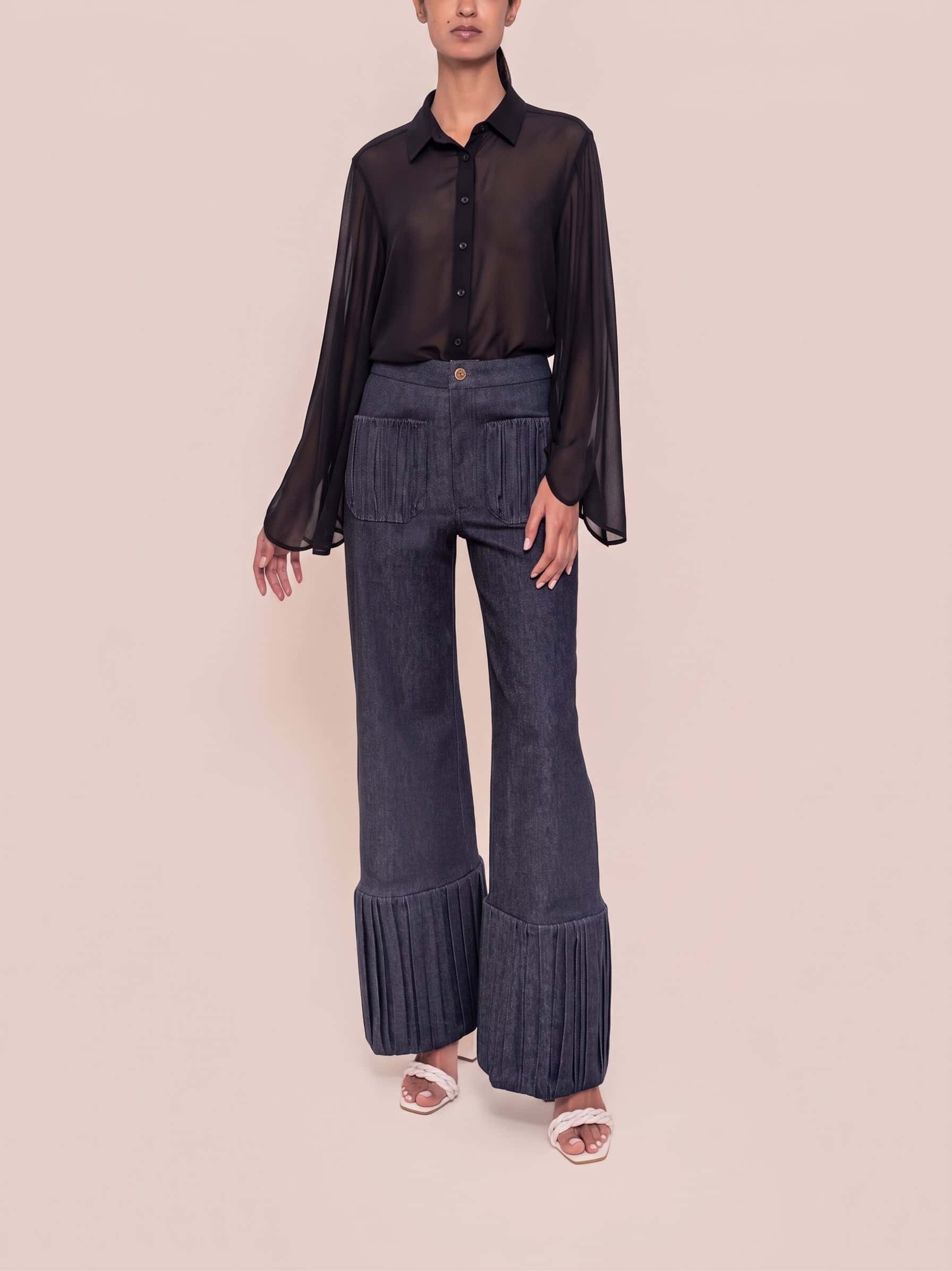 SURI BLOUSE BLACK - miniatura 3