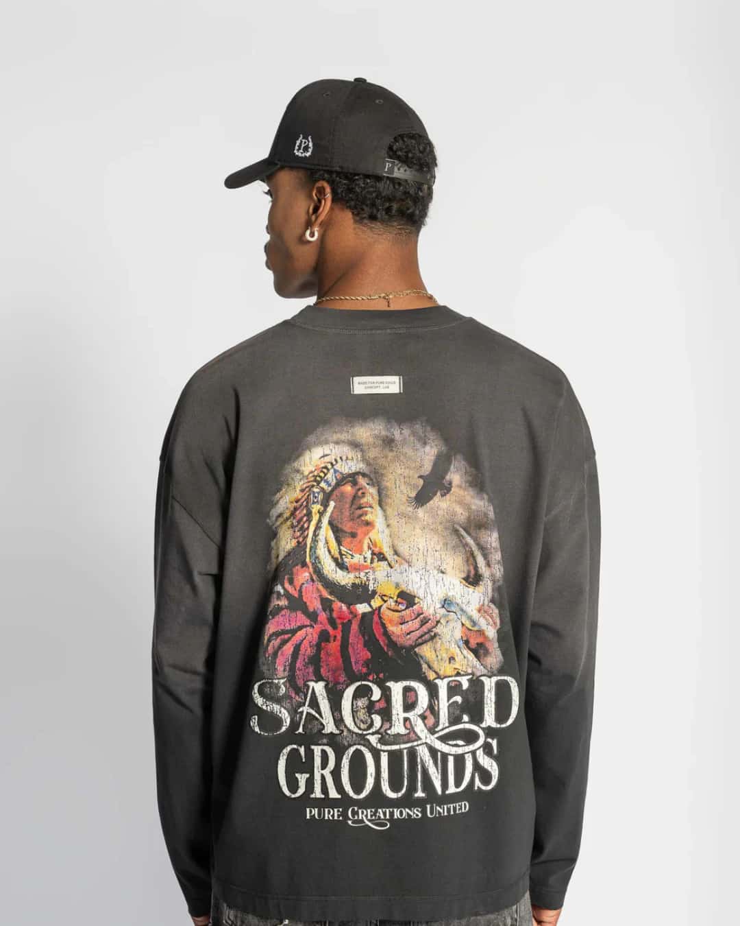 BEFORE THE WEST LONG SLEEVE BLACK T-SHIRT - miniatura 3