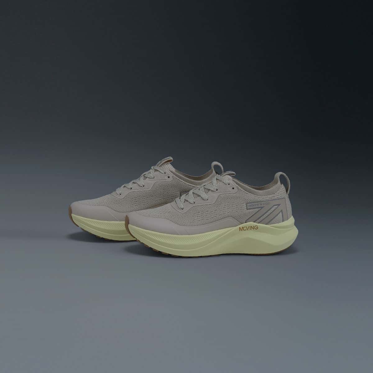 Tenis Running Mujer Beige