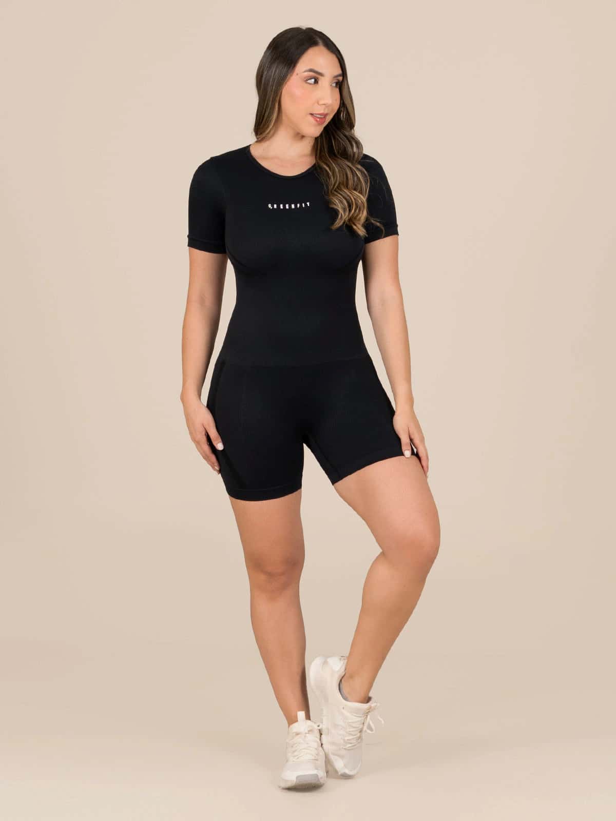 Ada enterizo seamless negro