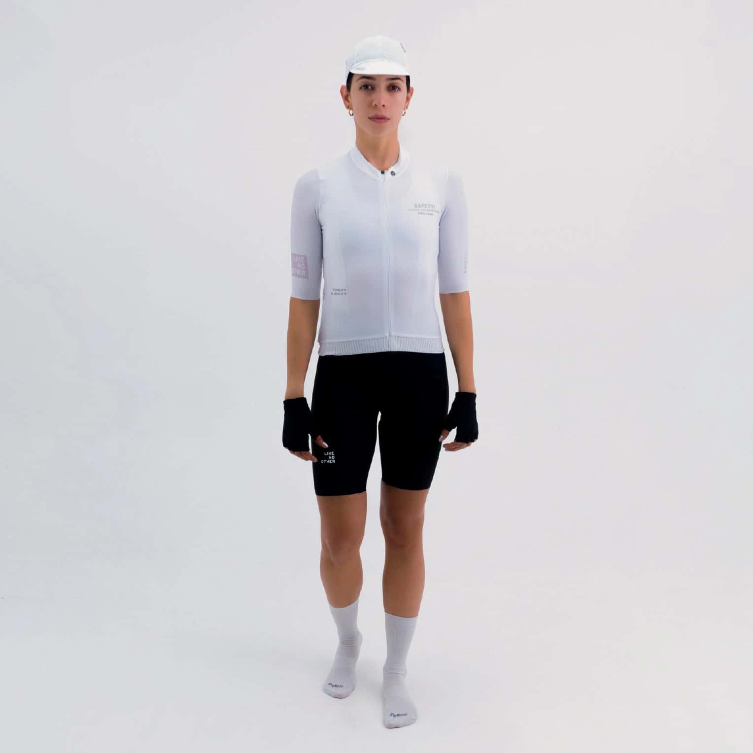 CAMISA CICLISMO MANGA CORTA LATITUDE BLANCA PARA MUJER