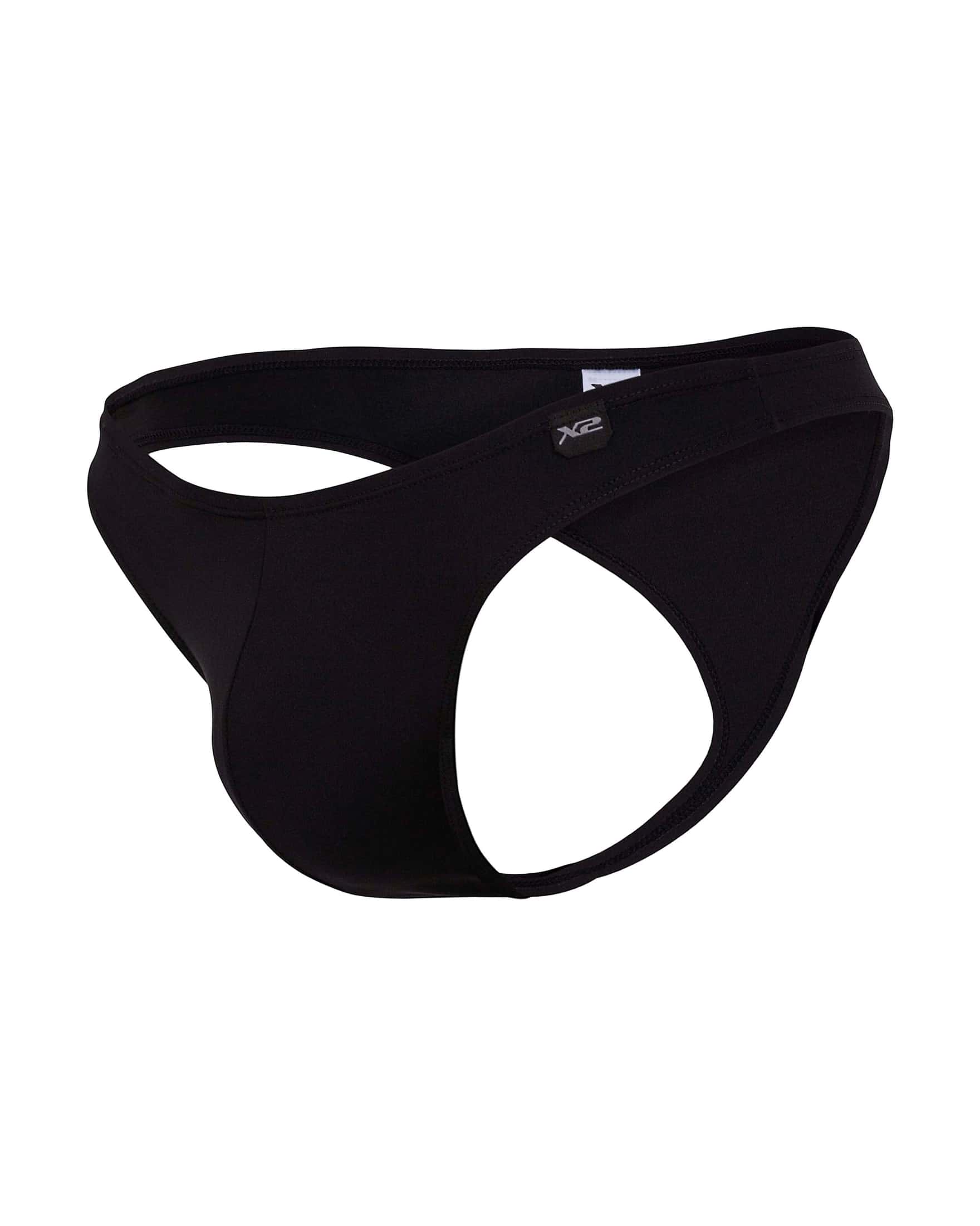 Bikini Tipo Hilo Nylon Monumental Negro X2