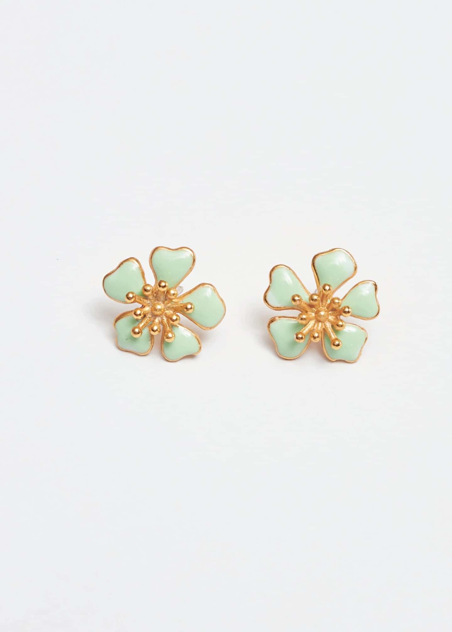 Aretes Aurora mini verde