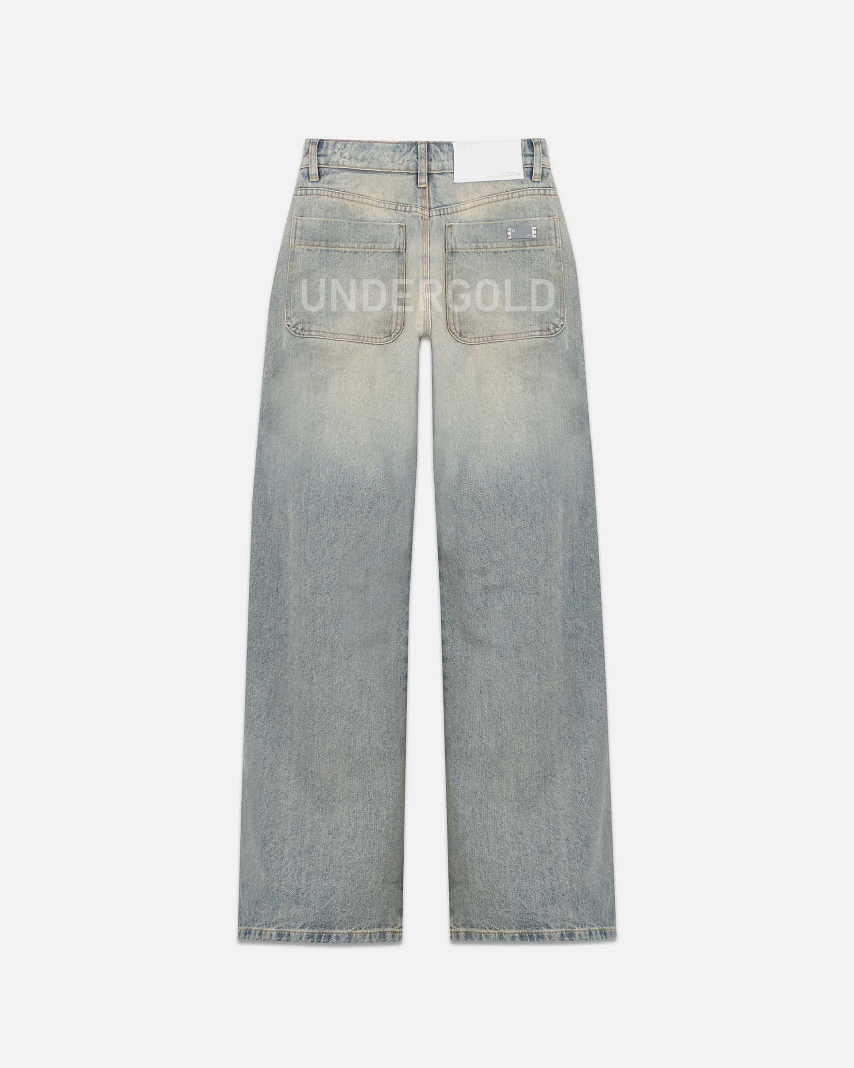 W Line Basic Wide Jeans Dirty Blue