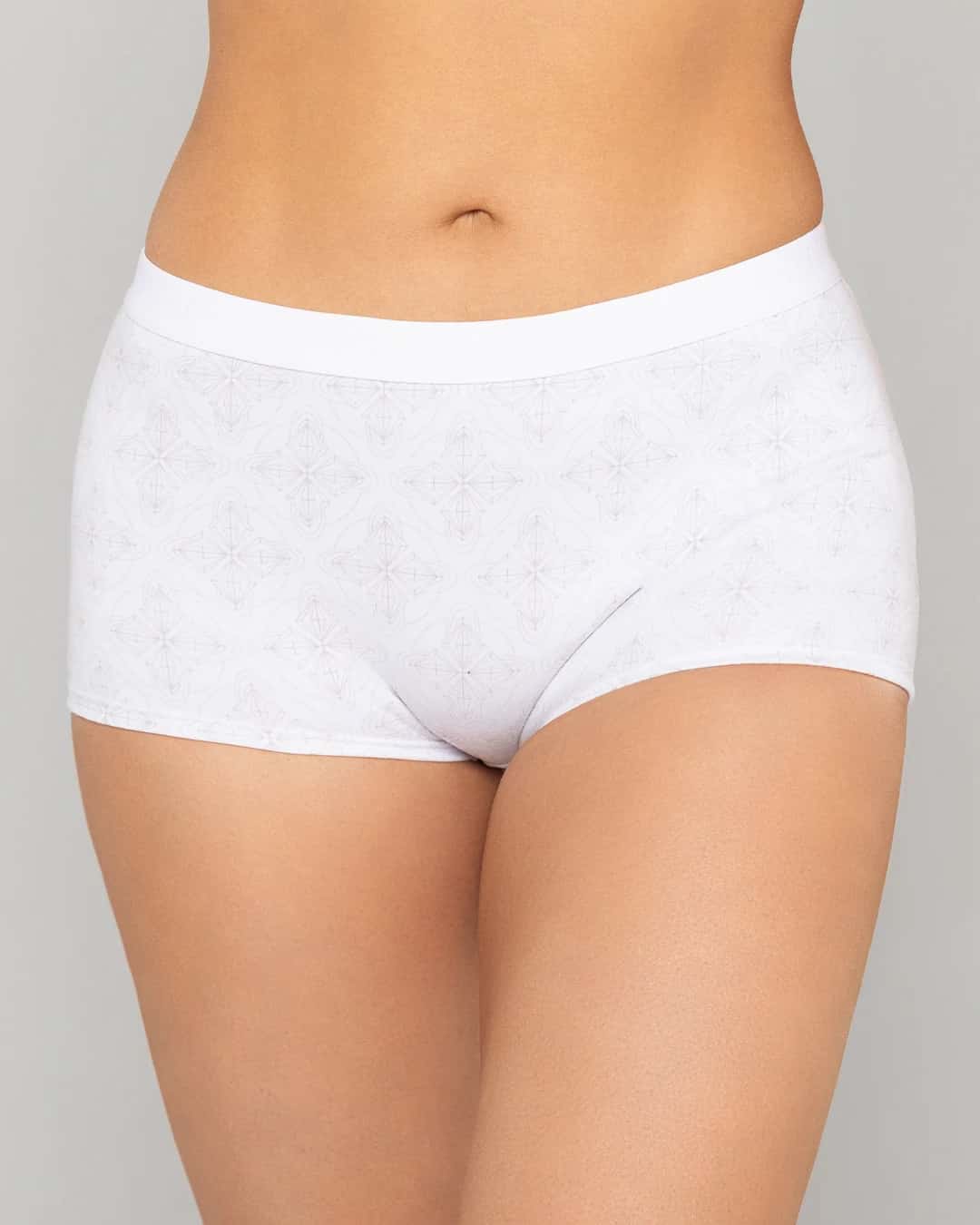 Boxer Femenino Tiro Alto en Algodón Estampado Ref. 8017 - miniatura 4