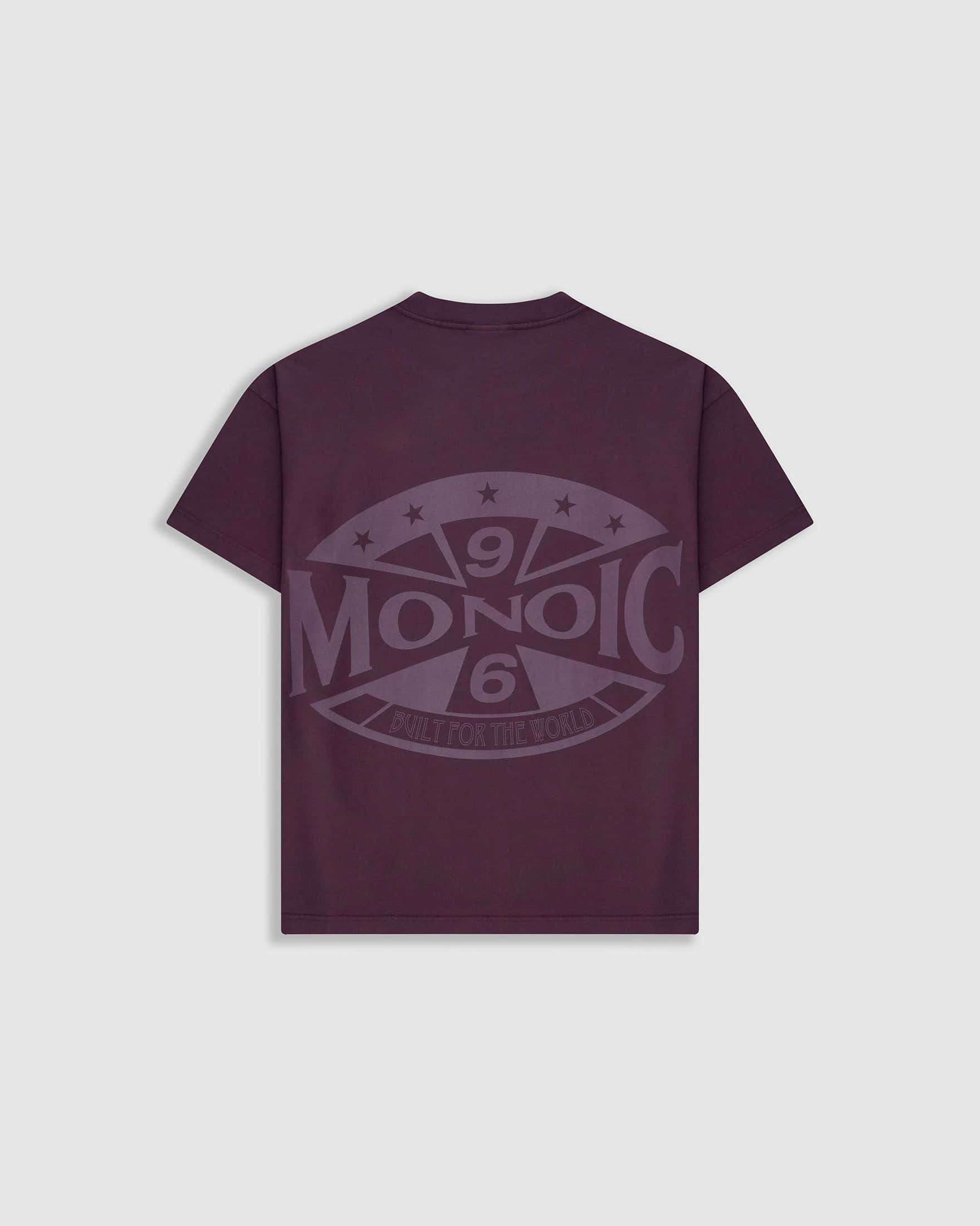 Camiseta Oversized Built For The World - Burgundy