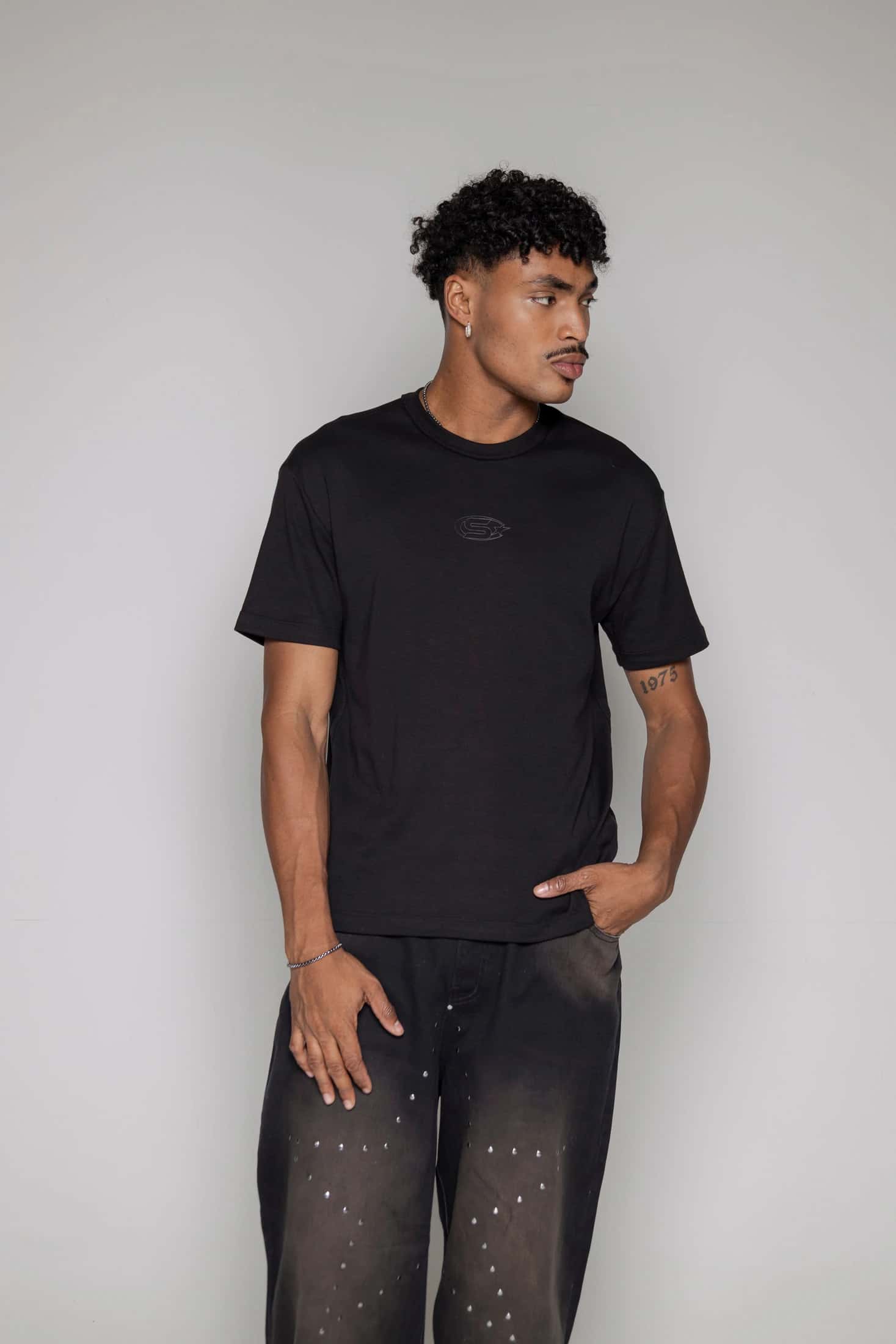 Camiseta Courage Rib-Negra