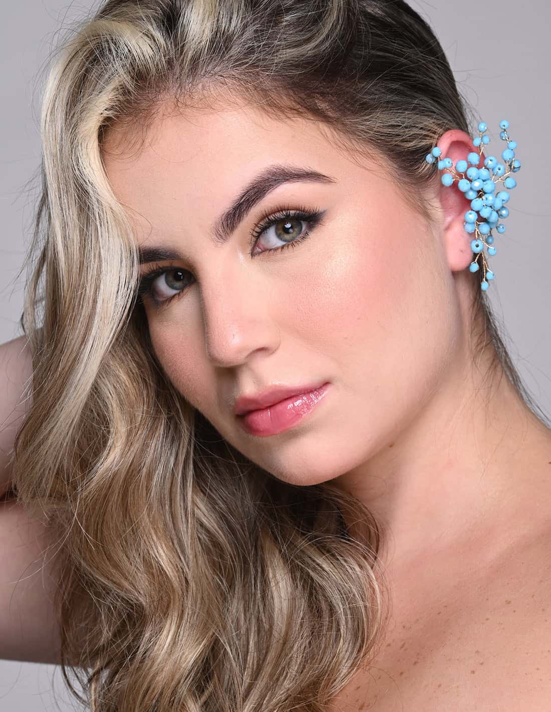 Ear Cuff Glimmer Turquoise - miniatura 2