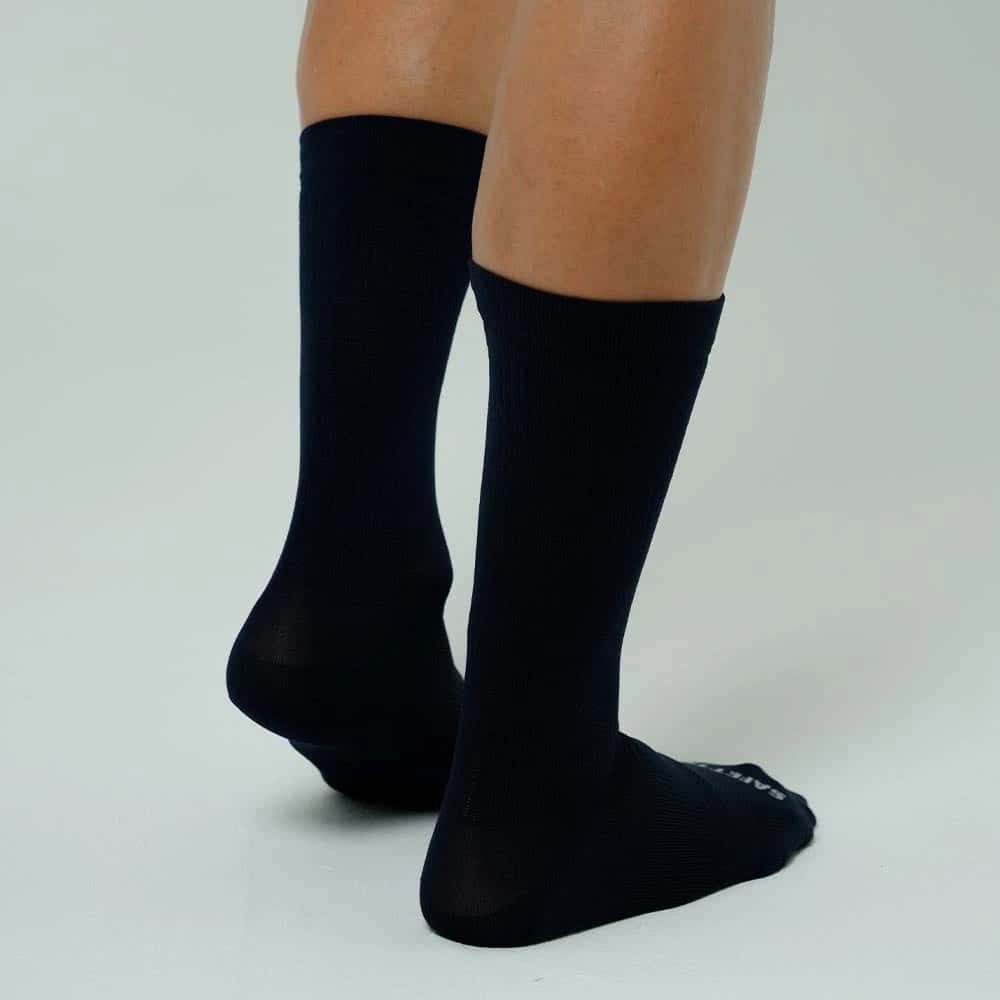 MEDIAS RUNNING PIERNA ELÁSTICA 8" AZUL OSCURO UNISEX - miniatura 2