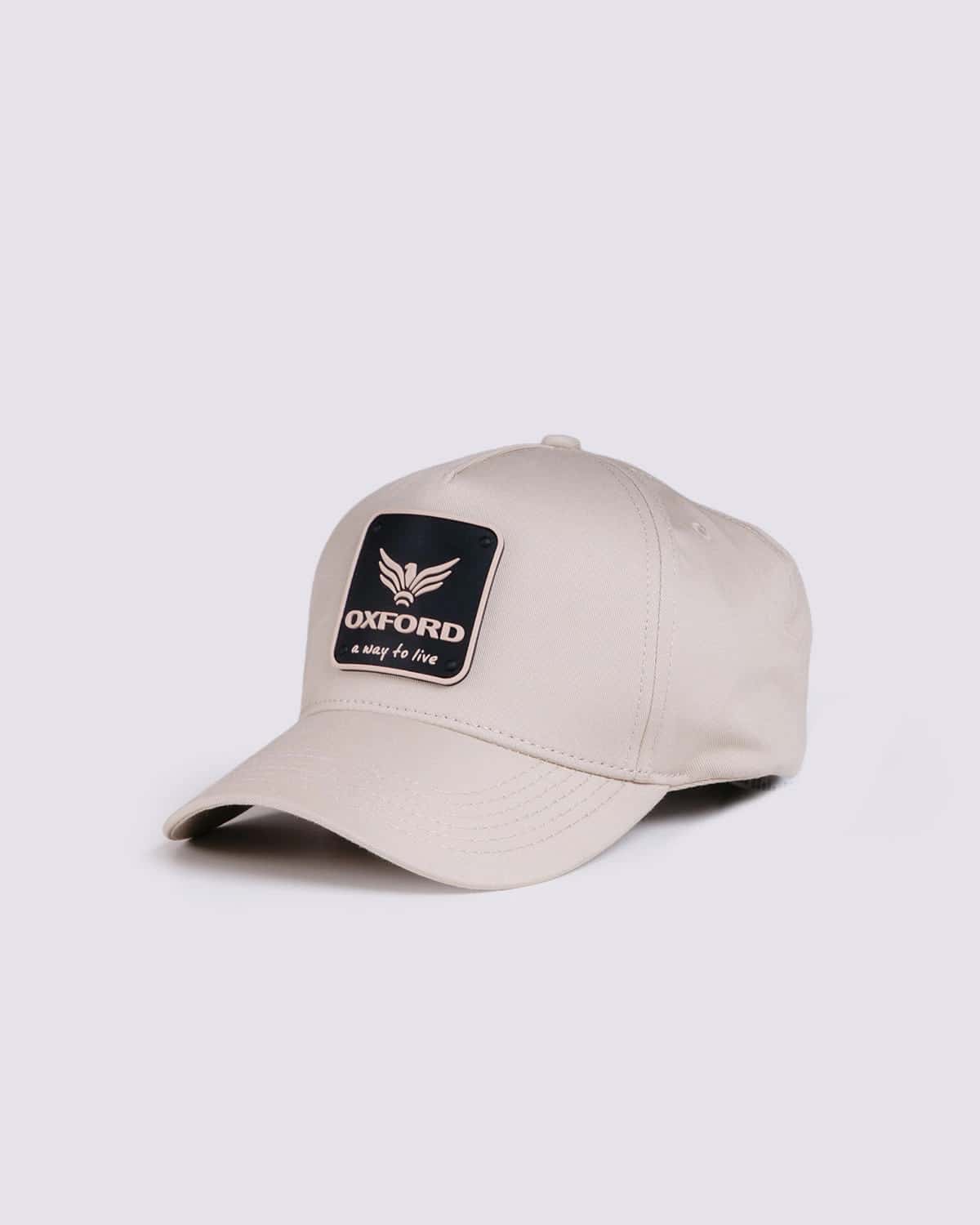 Gorra arena aplique frontal