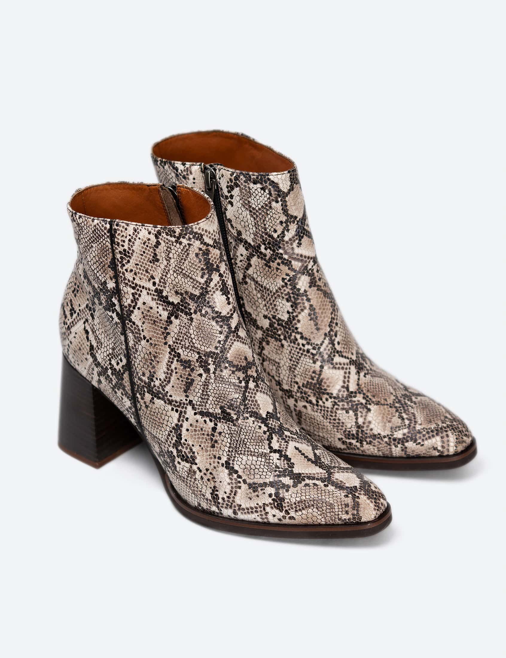 BOTIN MARSELLA PITON BLANCO - miniatura 3
