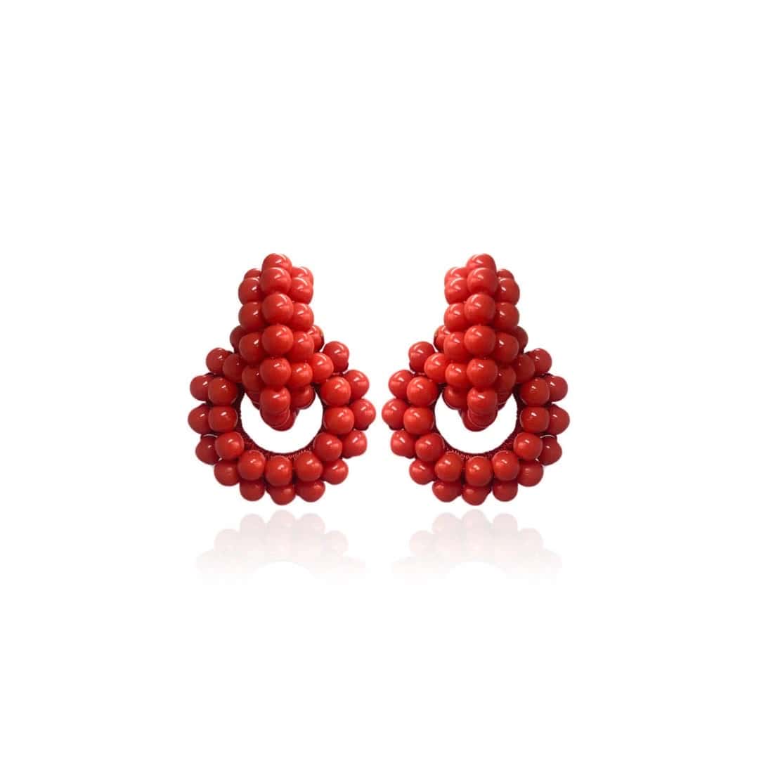 VIOLET - CORAL RED ROUND