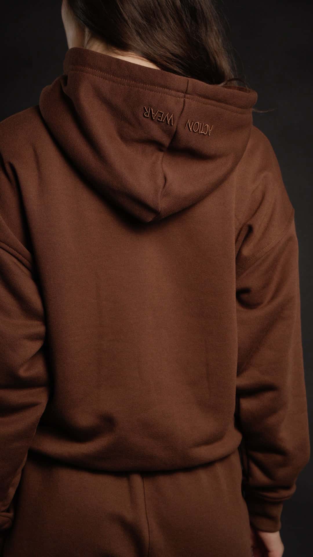 Hoodie Classic Women Chocolate - miniatura 3