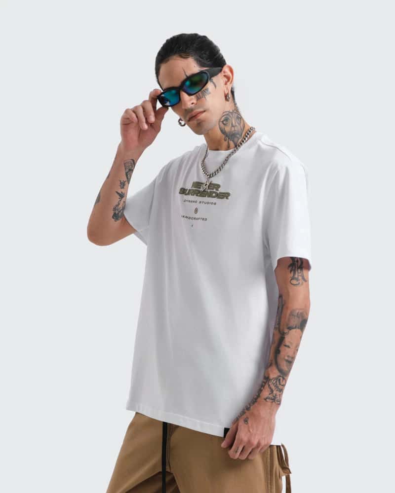 Camiseta Blanca Regular Surrender - miniatura 3