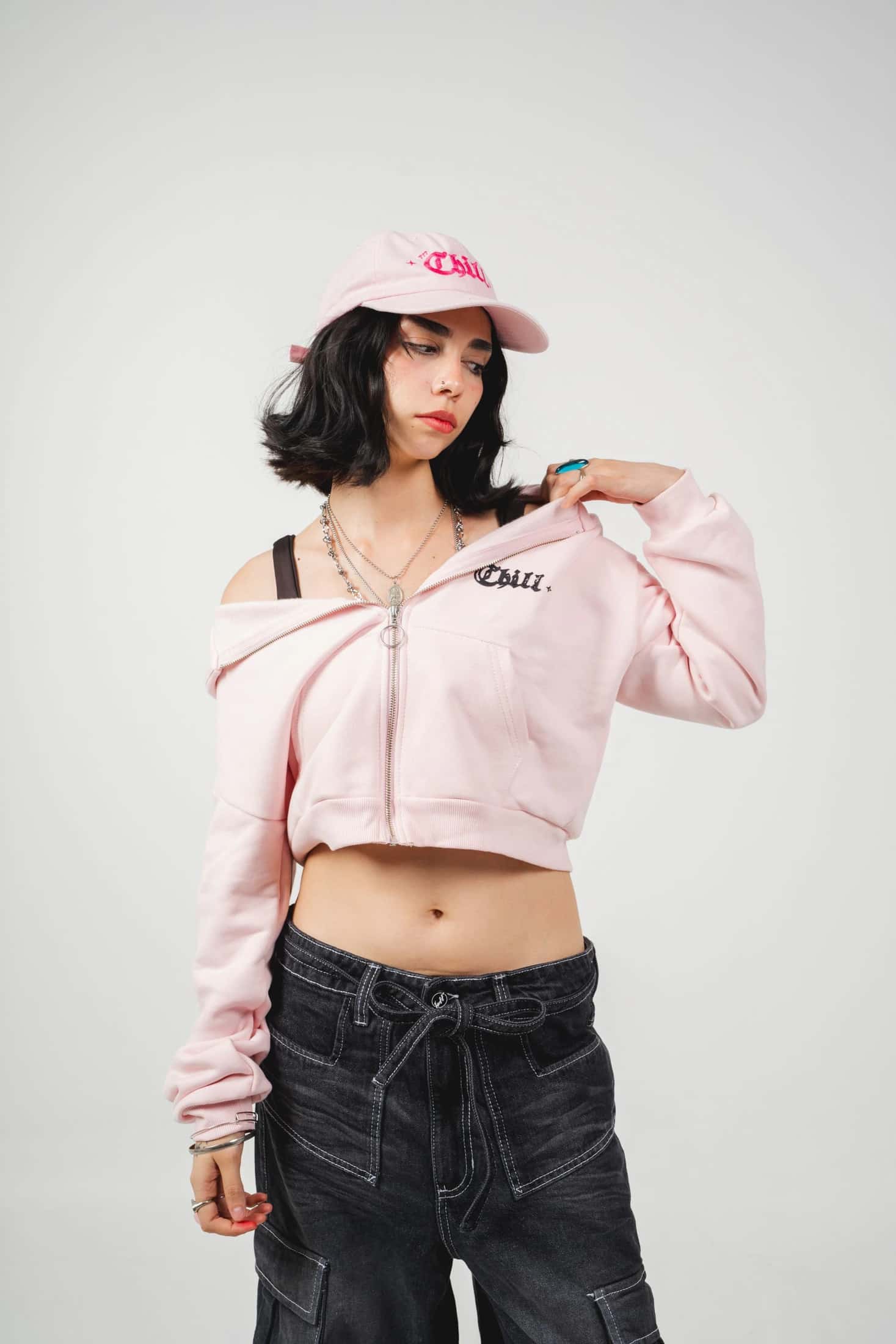 Hoodie femenino chill pink - miniatura 3