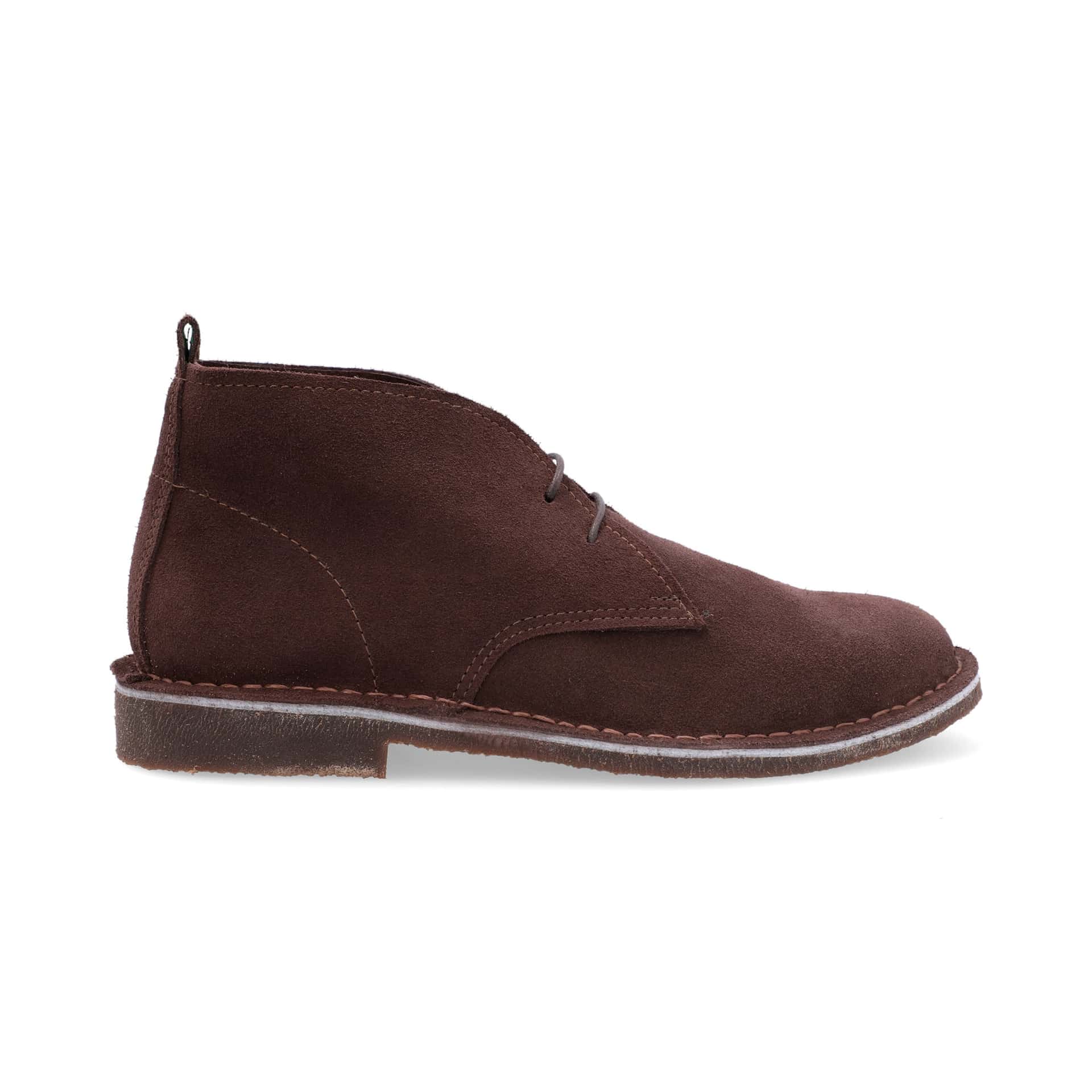 Botas Desert Hombre Cuero Carnaza Café - miniatura 4