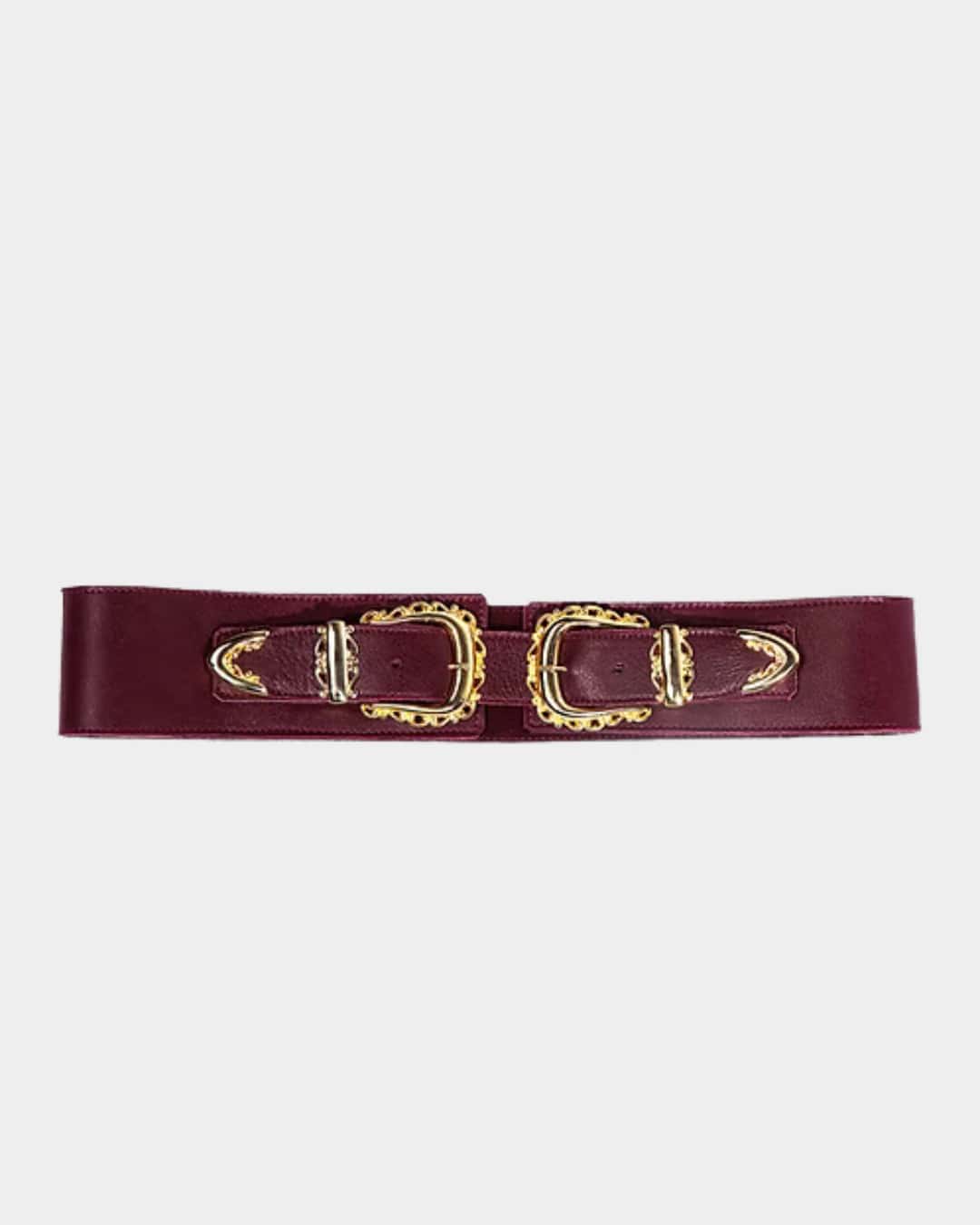 CINTURON DOBLE BURGUNDY