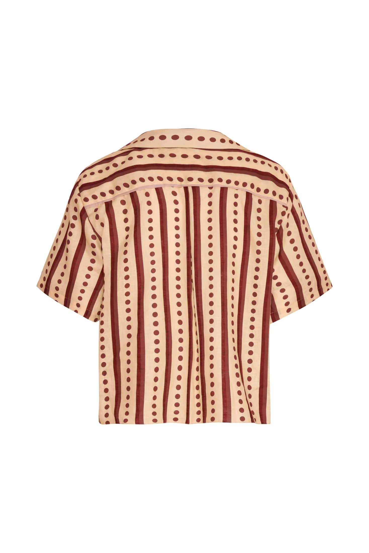 Tomaso Linen Shirt / Red Stripes - miniatura 2
