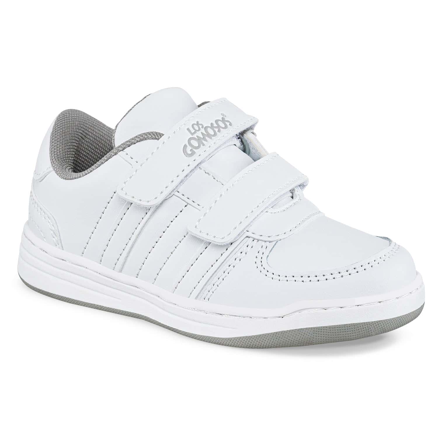 Tenis Colegio Bob Velcro New Gris Los Gomosos Unisex