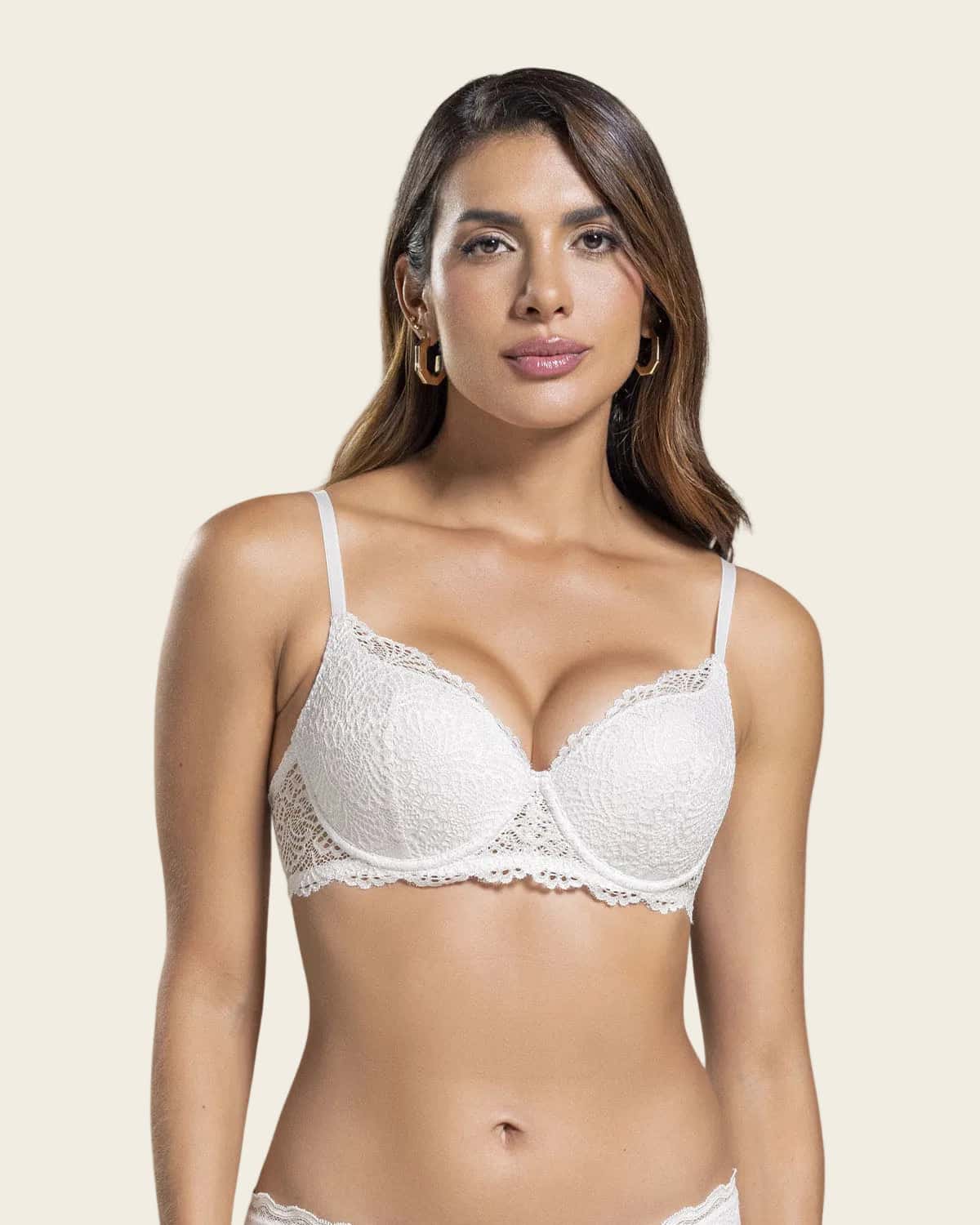 Brasier en encaje con cargaderas multiusos