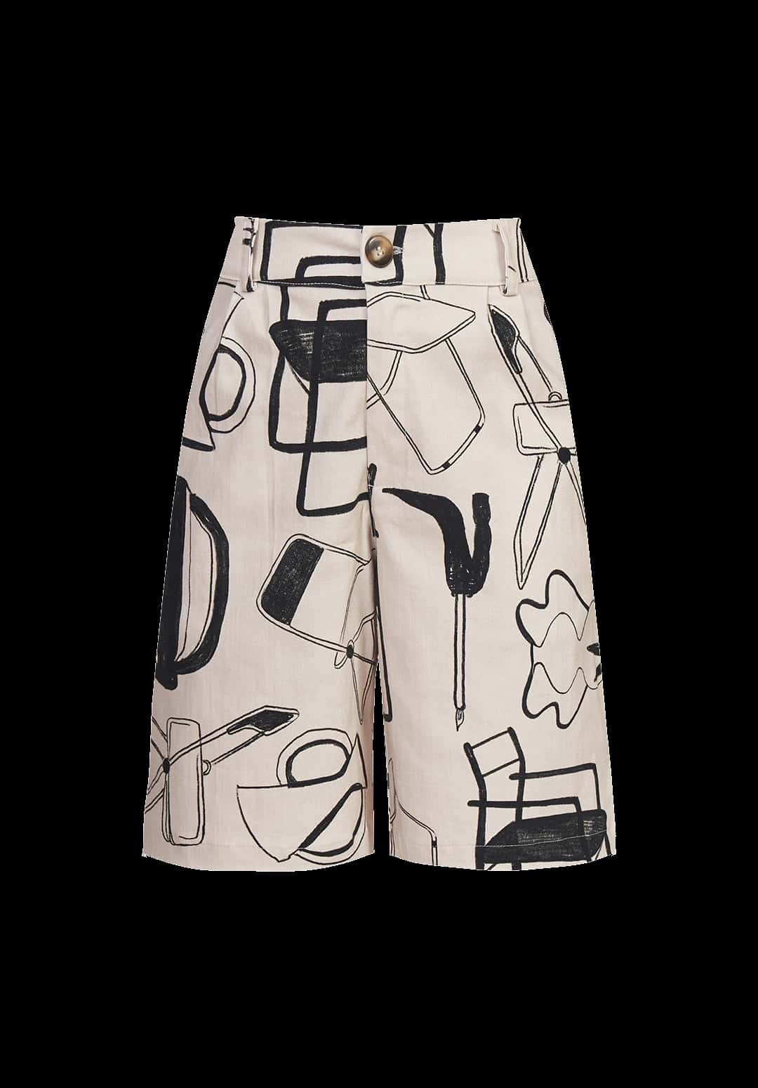 Short Simona Ivory - miniatura 2