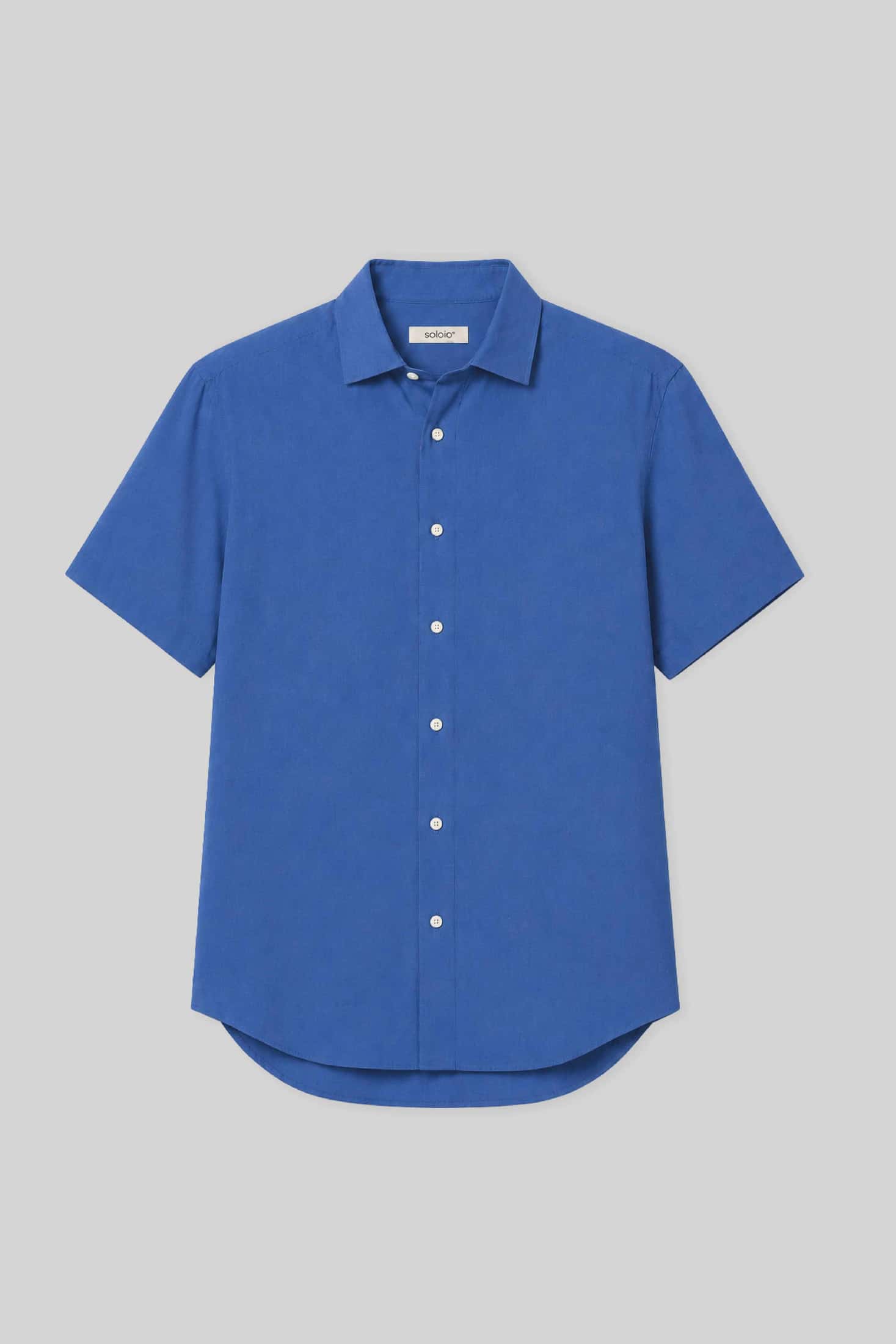 Men's linen shirt palace blue