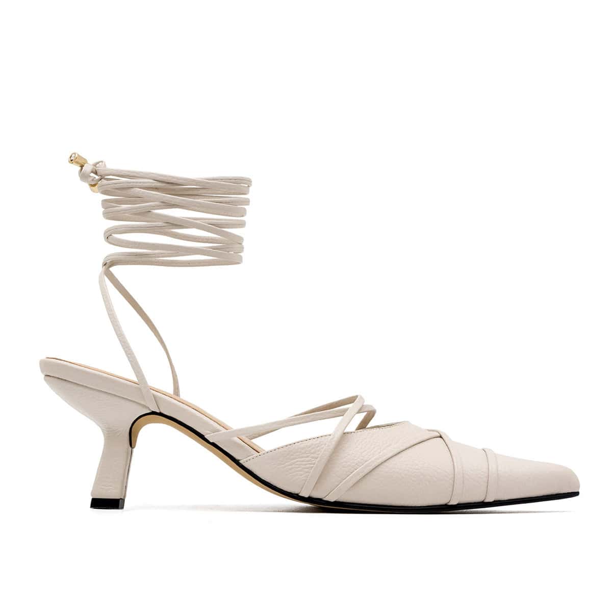 MARTHA OFF WHITE HEELS
