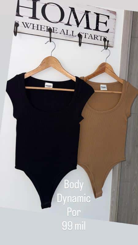 BODY DYNAMIC MANGAS NEGRO Y COCOA