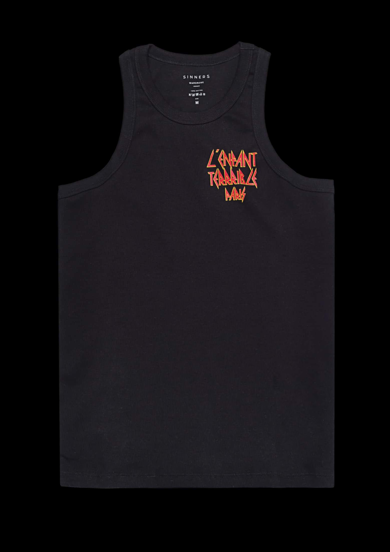 L'ENFANT BLACK MEN TANK TOP