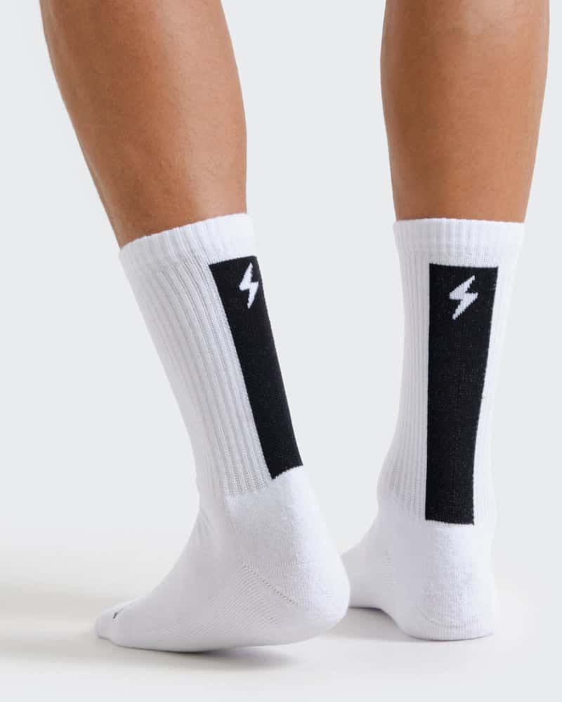 Medias Para Hombre Blancas Block - miniatura 1