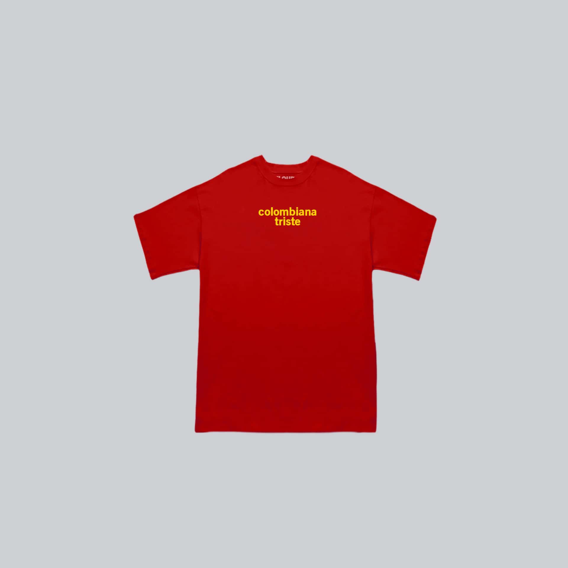 Baby tee colombiana triste roja