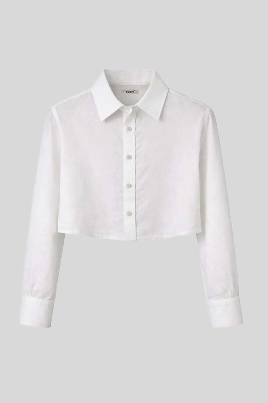 Women's shirt linen baku white