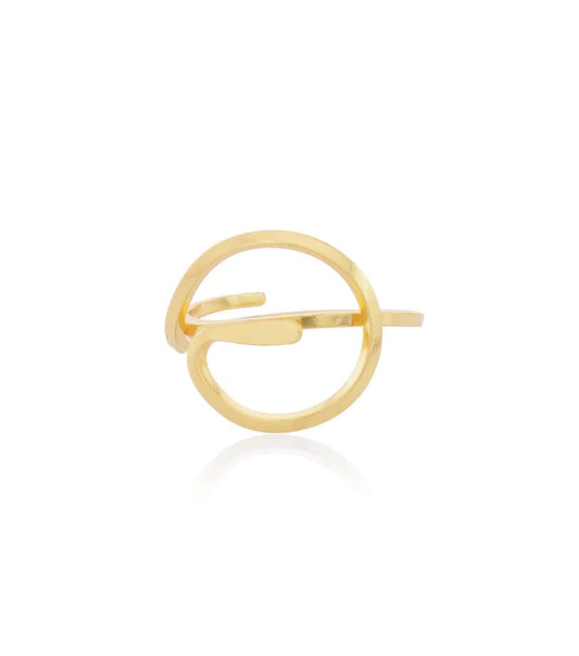 Anillo Destello Dorado