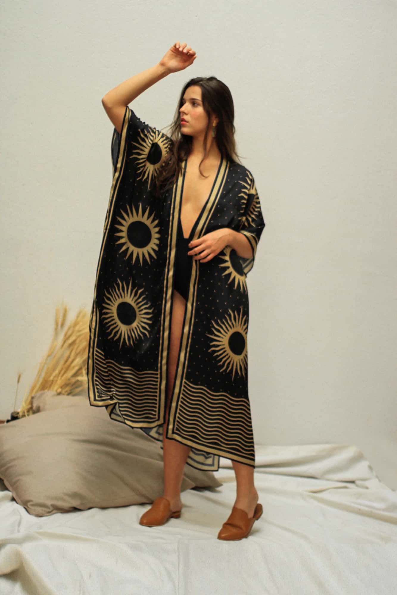 Kimono Soles, Negro y dorado - miniatura 7