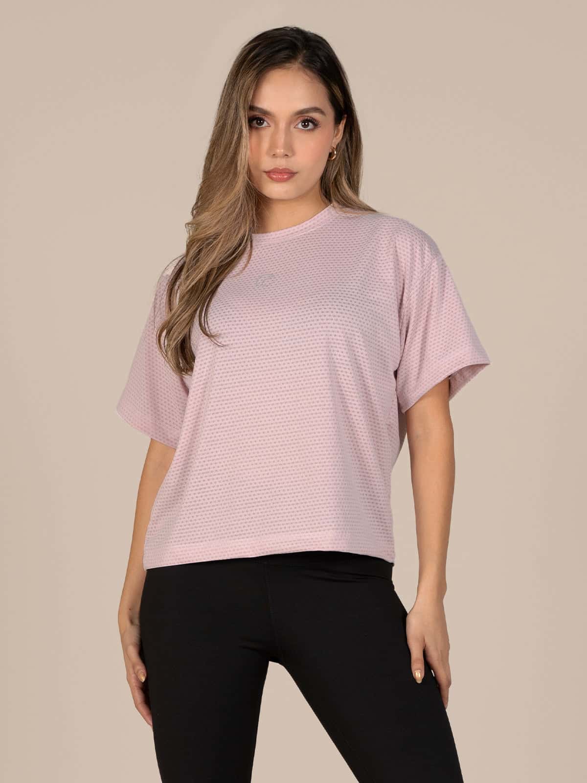 Tulum camiseta panal rosa
