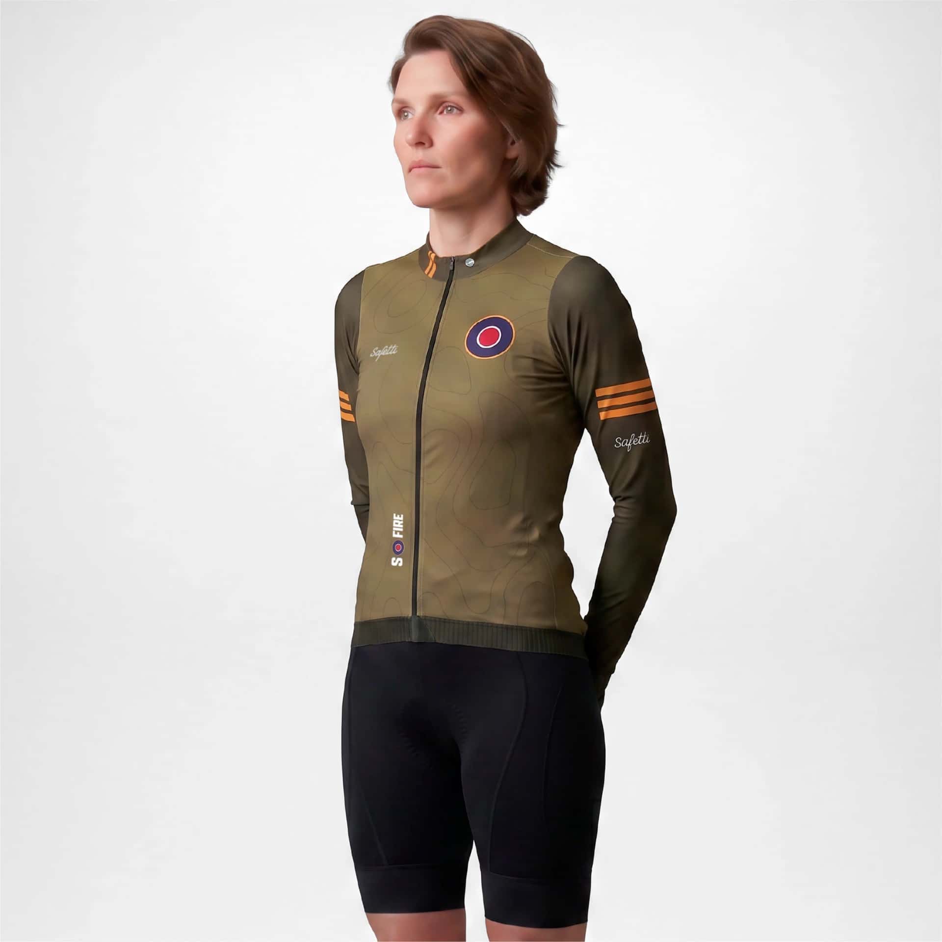 CAMISA CICLISMO MANGA LARGA S-FIRE GREEN PARA MUJER