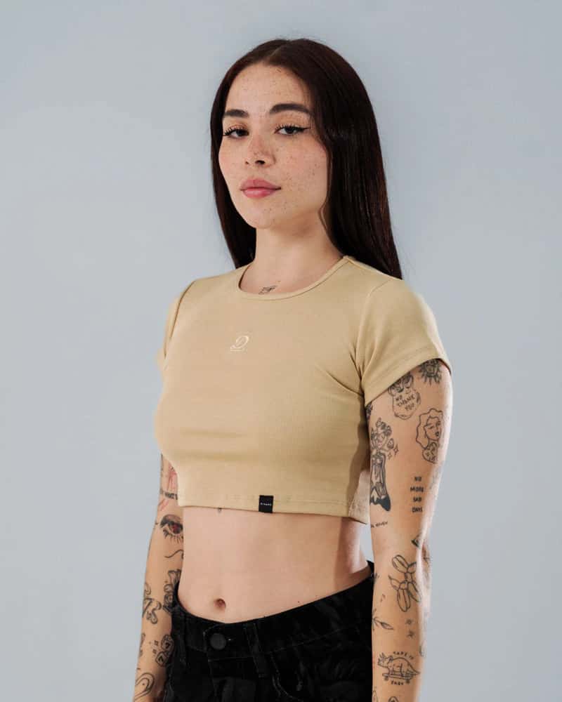 Crop Top Para Mujer Regular Sand - miniatura 1