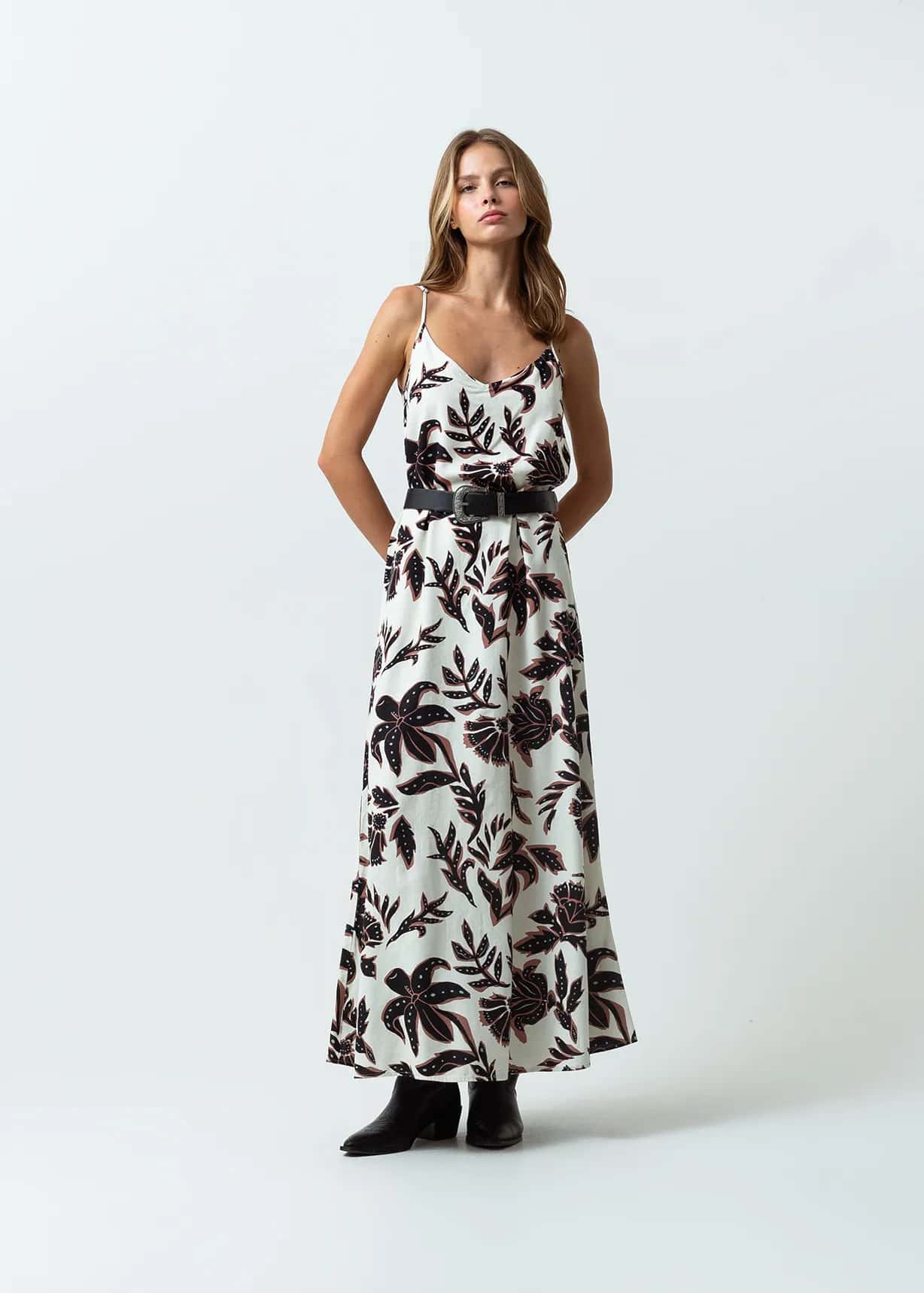 Vestido largo estampado para el fin de semana
