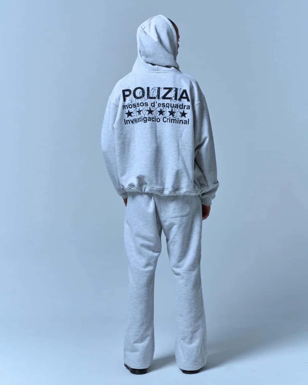 POLIZIA GRAY HOODIE - miniatura 2